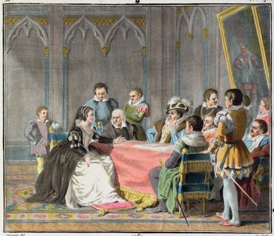 Marguerite de Valois vor der spanischen Inquisition von Antoine Louis Francois Sergent Marceau